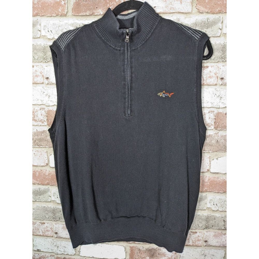 Greg Norman for‎ Tasso Elba Half Zip Golf Vest Medium